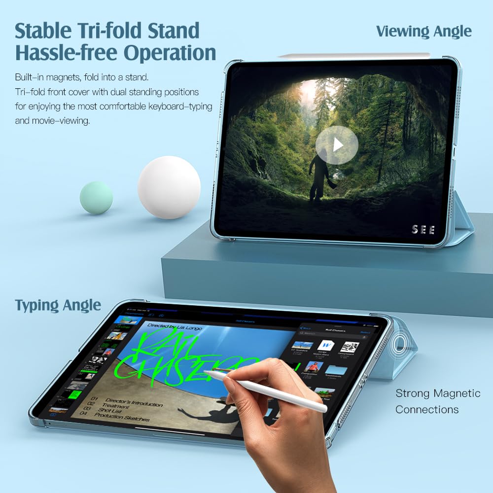 Foto 6 | Funda Para Ipad Air De 11 Pulgadas Timovo M3/m2-2025/2024 Azul Brumoso - Venta Internacional.