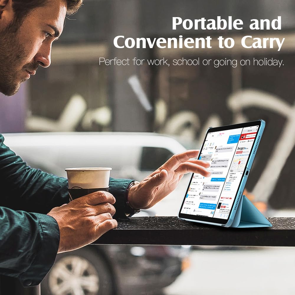 Foto 8 pulgar | Funda Para Ipad Air De 11 Pulgadas Timovo M3/m2-2025/2024 Azul Brumoso - Venta Internacional.