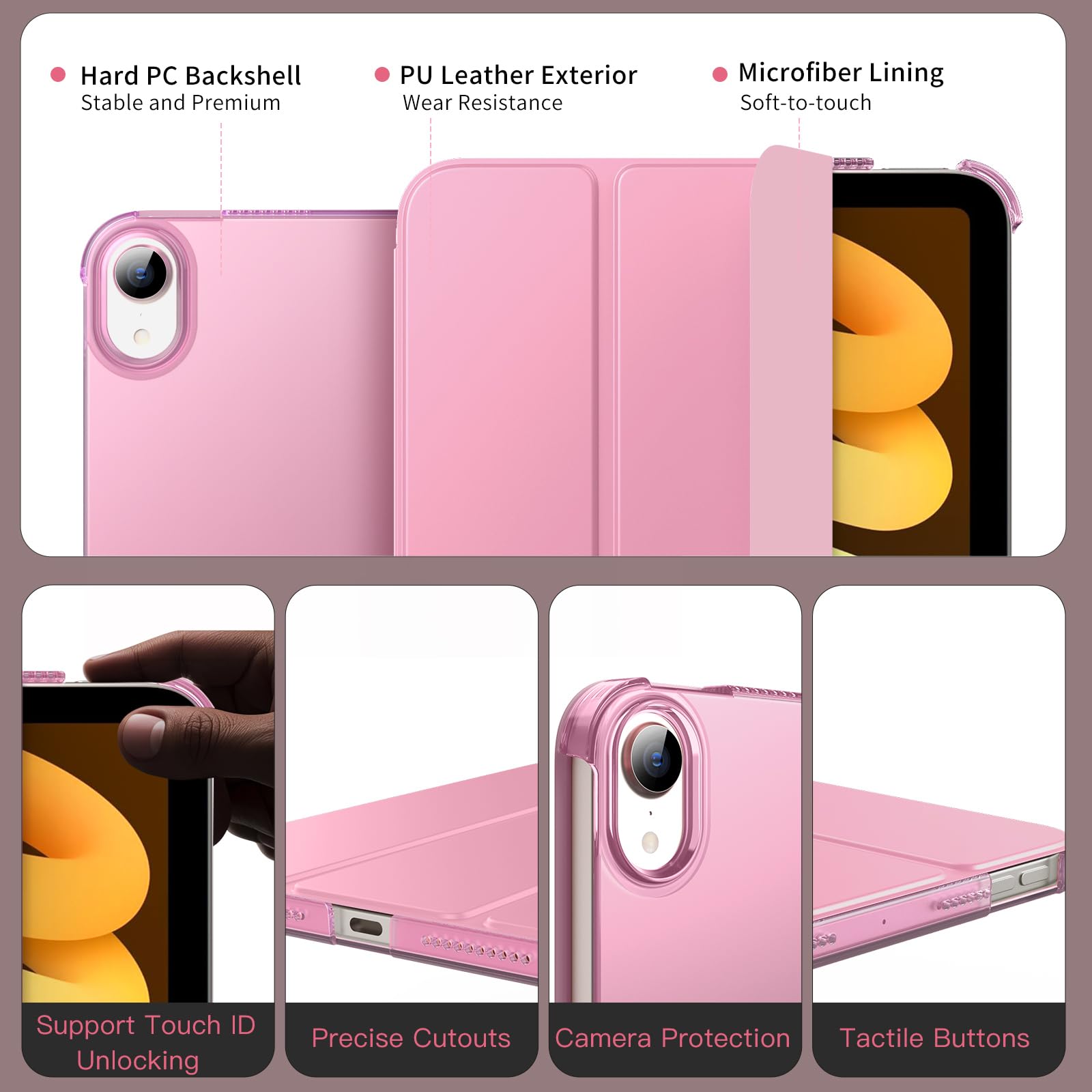 Foto 4 | Funda Moko Para Ipad Mini 7 (a17 Pro) 2024 Y Ipad Mini 6 2021 - Venta Internacional.