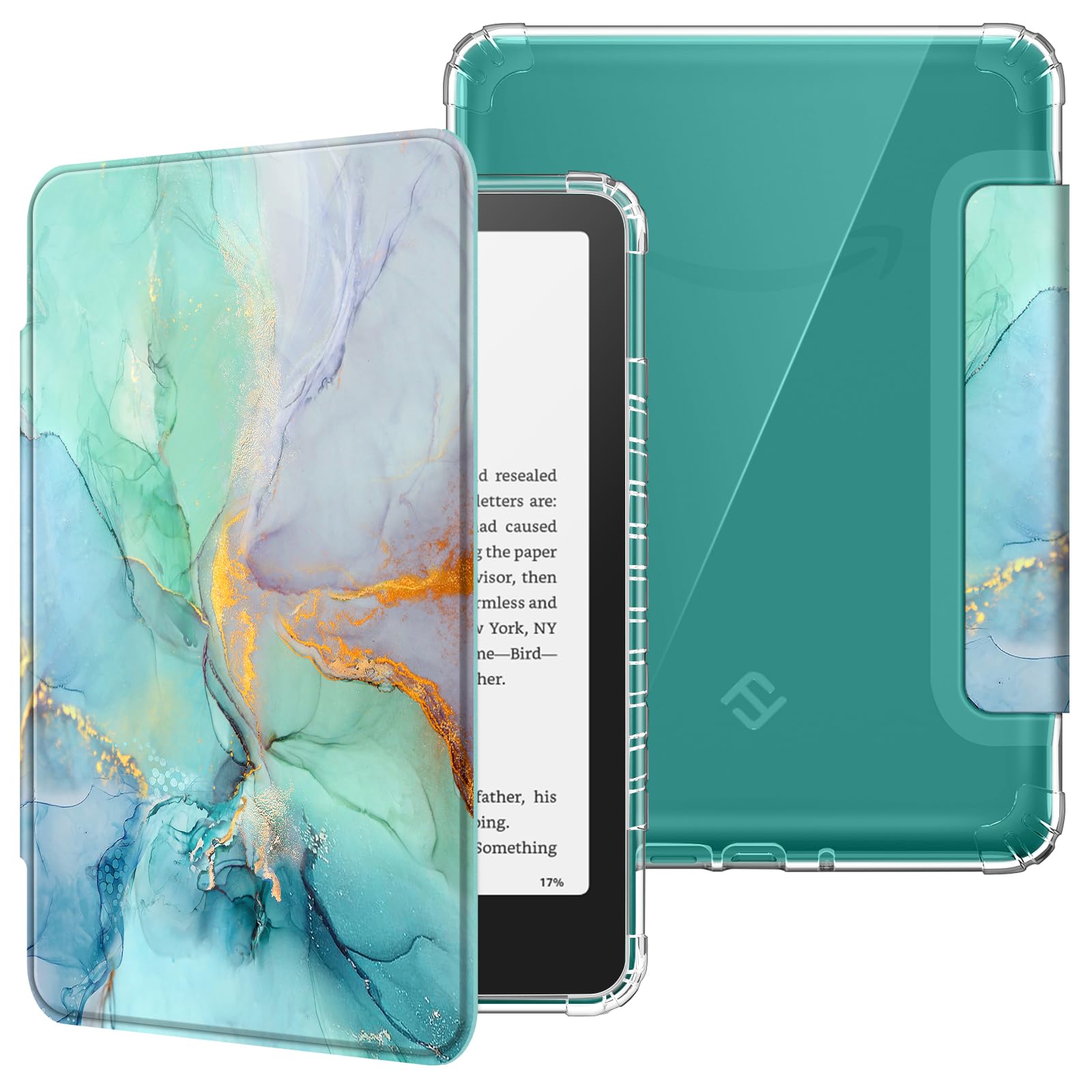Foto 2 pulgar | Funda Fintie Para Kindle Paperwhite 12.ª Generación 2024 Emerald Marble - Venta Internacional.