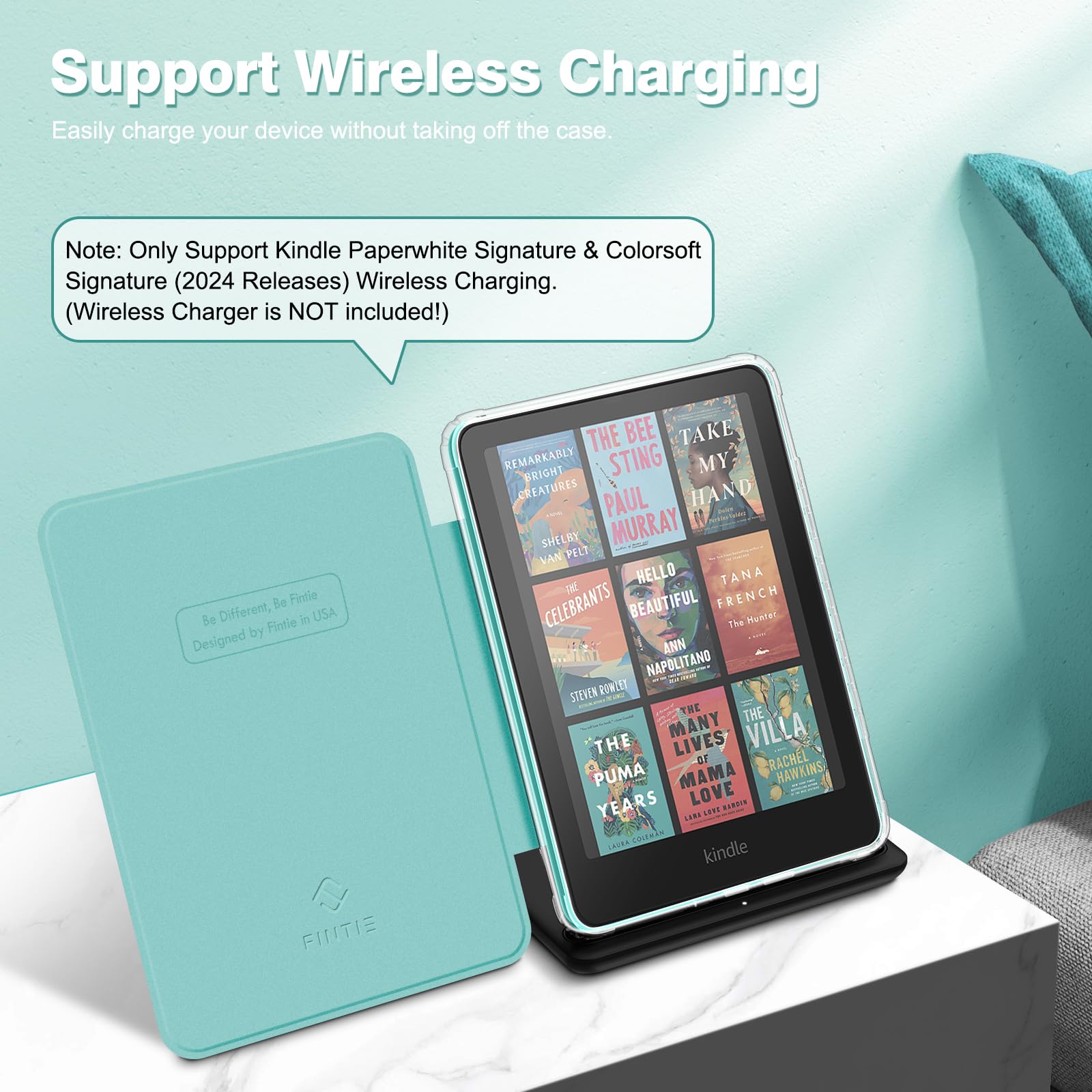 Foto 6 | Funda Fintie Para Kindle Paperwhite 12.ª Generación 2024 Emerald Marble - Venta Internacional.