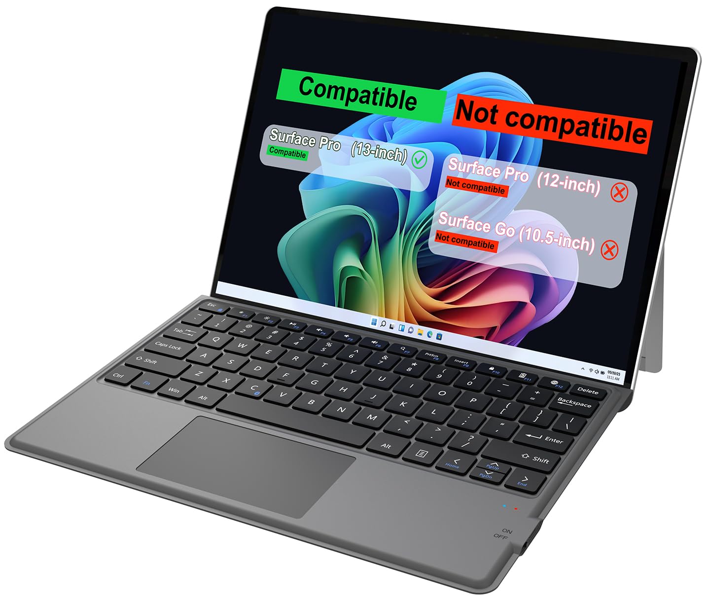 Teclado Arteck Microsoft Surface Pro Type Cover Bluetooth - Venta Internacional.