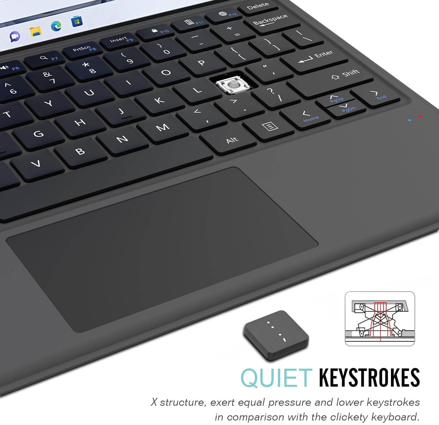 Foto 6 pulgar | Teclado Arteck Microsoft Surface Pro Type Cover Bluetooth - Venta Internacional.