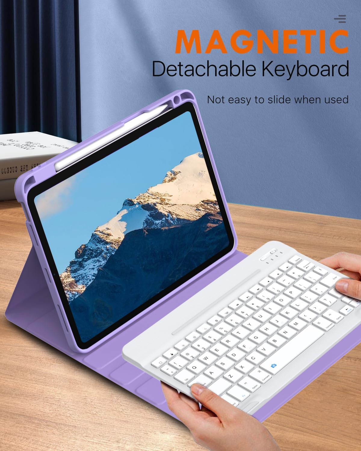 Foto 6 pulgar | Funda Con Teclado Moko Para Ipad Air 11'' 2025/2024 Lilac Purple - Venta Internacional.
