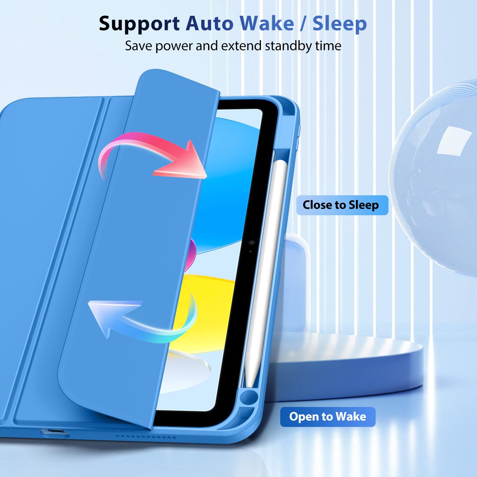 Foto 6 pulgar | Funda Timovo Para Ipad 11.ª Generación De 11 Pulgadas 2025 Con Soporte Para Lápices - Venta Internacional.