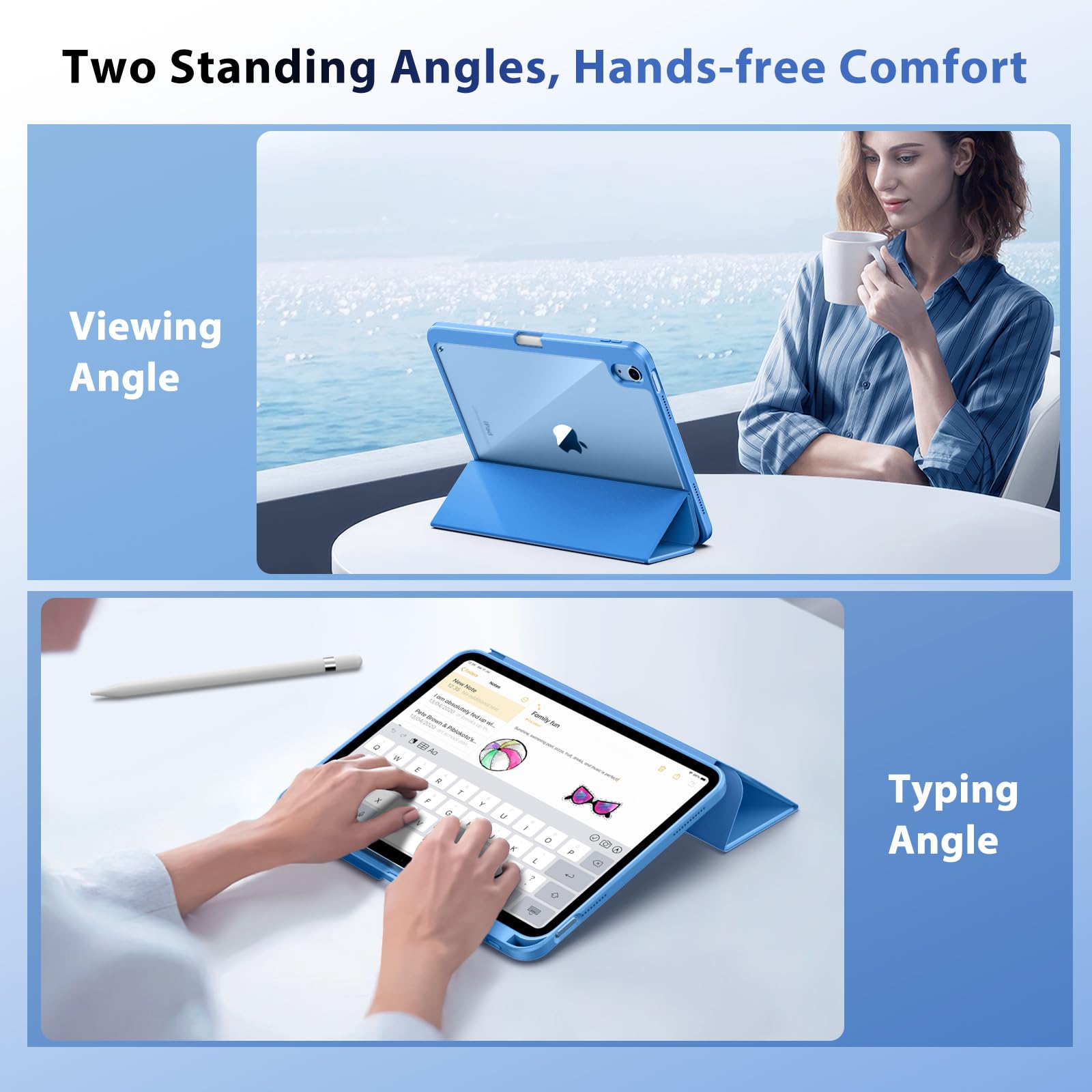Foto 7 | Funda Timovo Para Ipad 11.ª Generación De 11 Pulgadas 2025 Con Soporte Para Lápices - Venta Internacional.