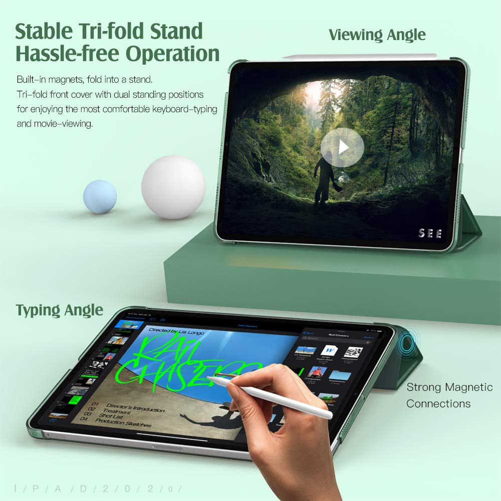 Foto 7 pulgar | Funda Para Ipad Air De 11 Pulgadas  Tapa Dura  Color Verde Medianoche - Venta Internacional.