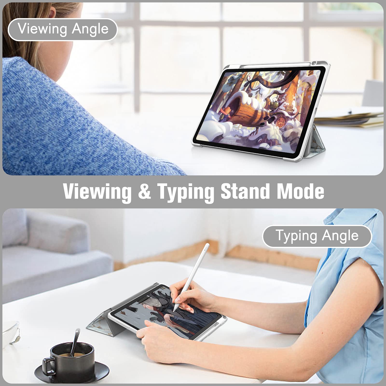 Foto 5 pulgar | Funda Fintie Hybrid Slim Para Ipad Air M3 (2025) /m2 (2024)  Ipad Air 5th (2022) /4.ª Generación (2020) - Venta