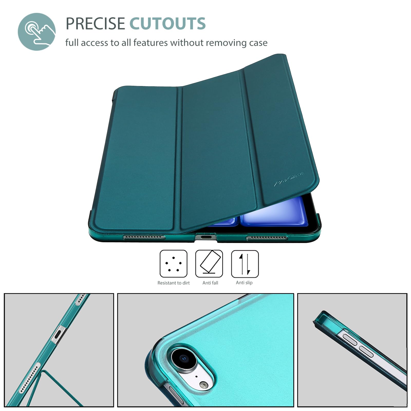 Foto 7 pulgar | Funda Inteligente Procase Para Ipad Air De 11 Pulgadas M3 M2 2025 2024 - Venta Internacional.