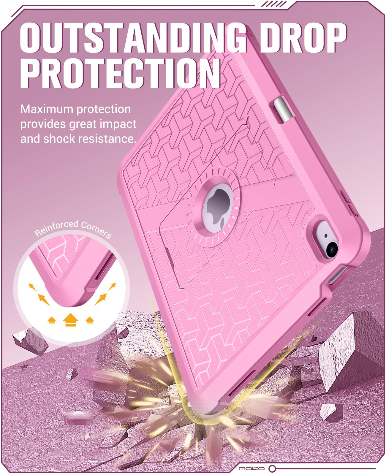 Foto 4 pulgar | Funda Moko Para Ipad Air De 11 Pulgadas (m3 2025/m2 2024) Con Protector De Pantalla - Venta Internacional.