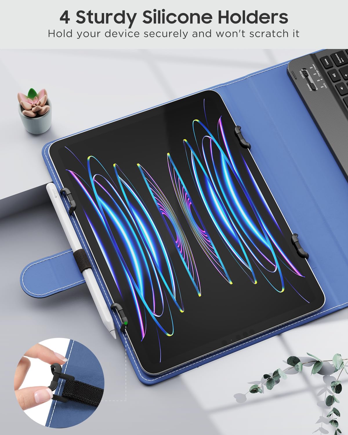 Foto 5 pulgar | Funda Para Tableta Con Teclado Qwerty Moko Para 9-11 - Venta Internacional.