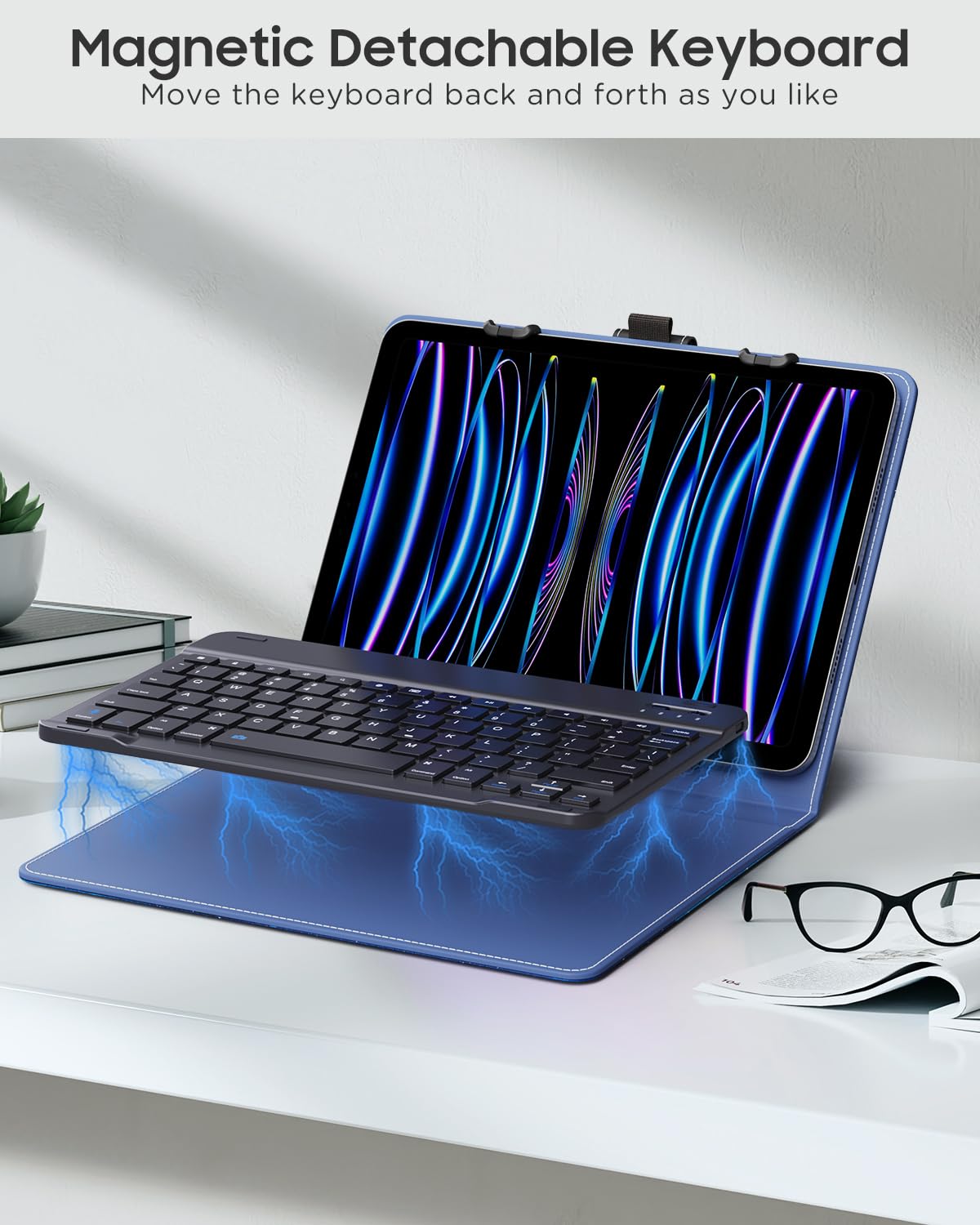 Foto 6 pulgar | Funda Para Tableta Con Teclado Qwerty Moko Para 9-11 - Venta Internacional.