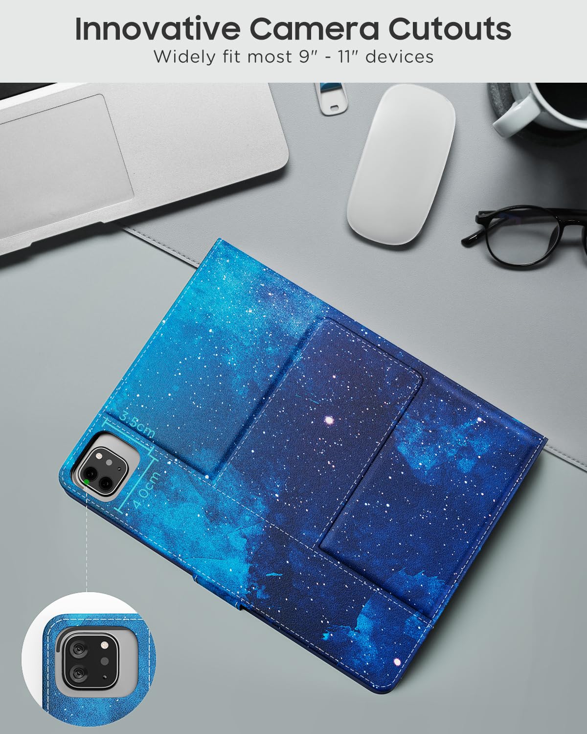 Foto 8 pulgar | Funda Para Tableta Con Teclado Qwerty Moko Para 9-11 - Venta Internacional.