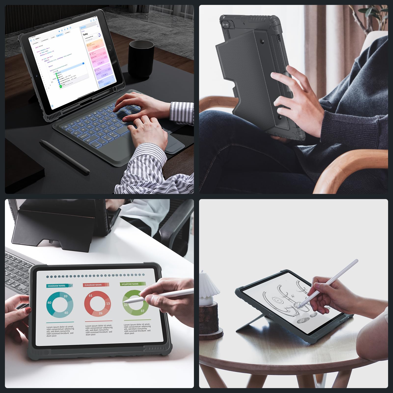 Foto 7 | Funda Con Teclado Nillkin Para Ipad A16 (11.ª Y 10.ª Generación) Con Panel Táctil - Venta Internacional.