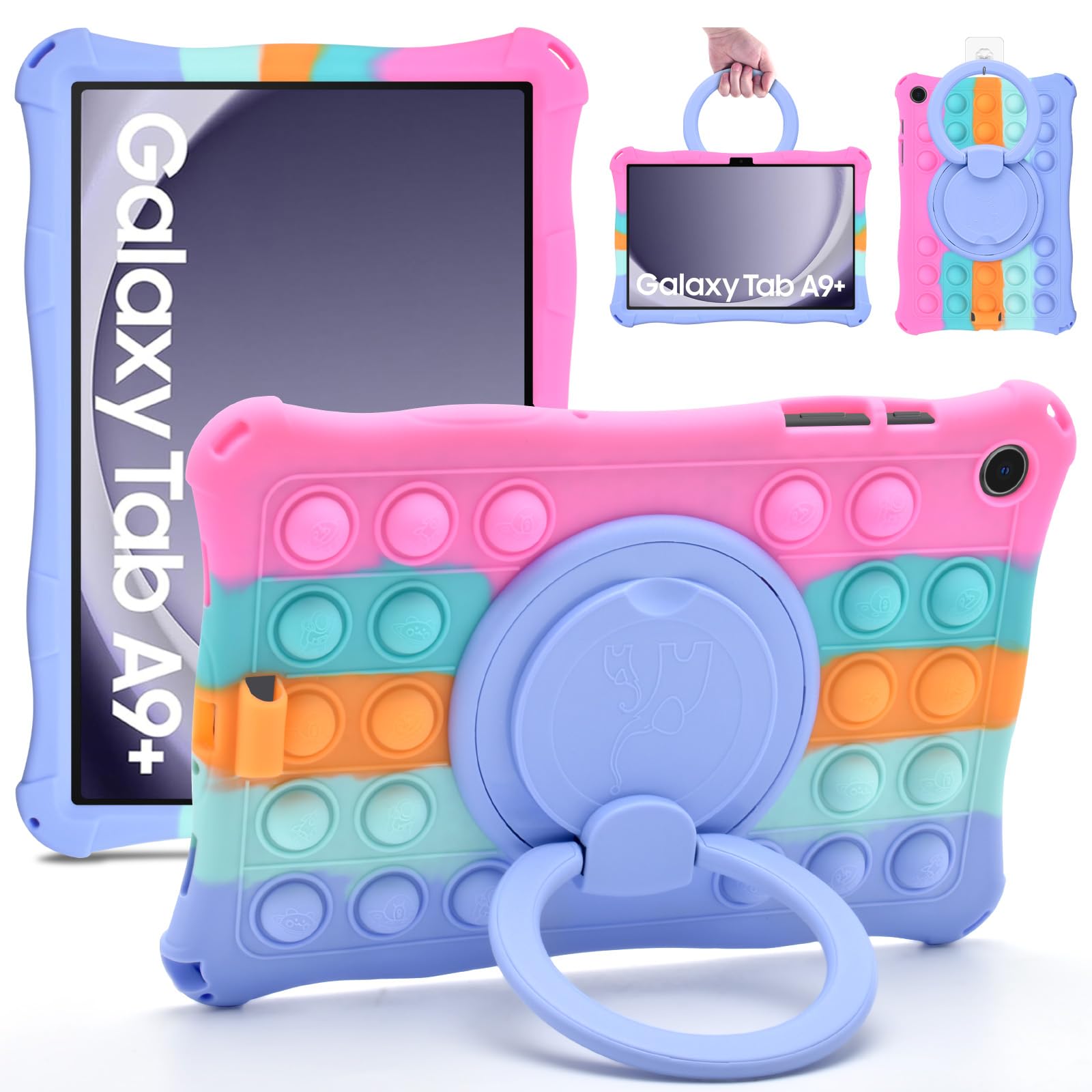 Funda De Silicona Detuosi Para Samsung Galaxy Tab A9 Plus 11 2023 - Venta Internacional.