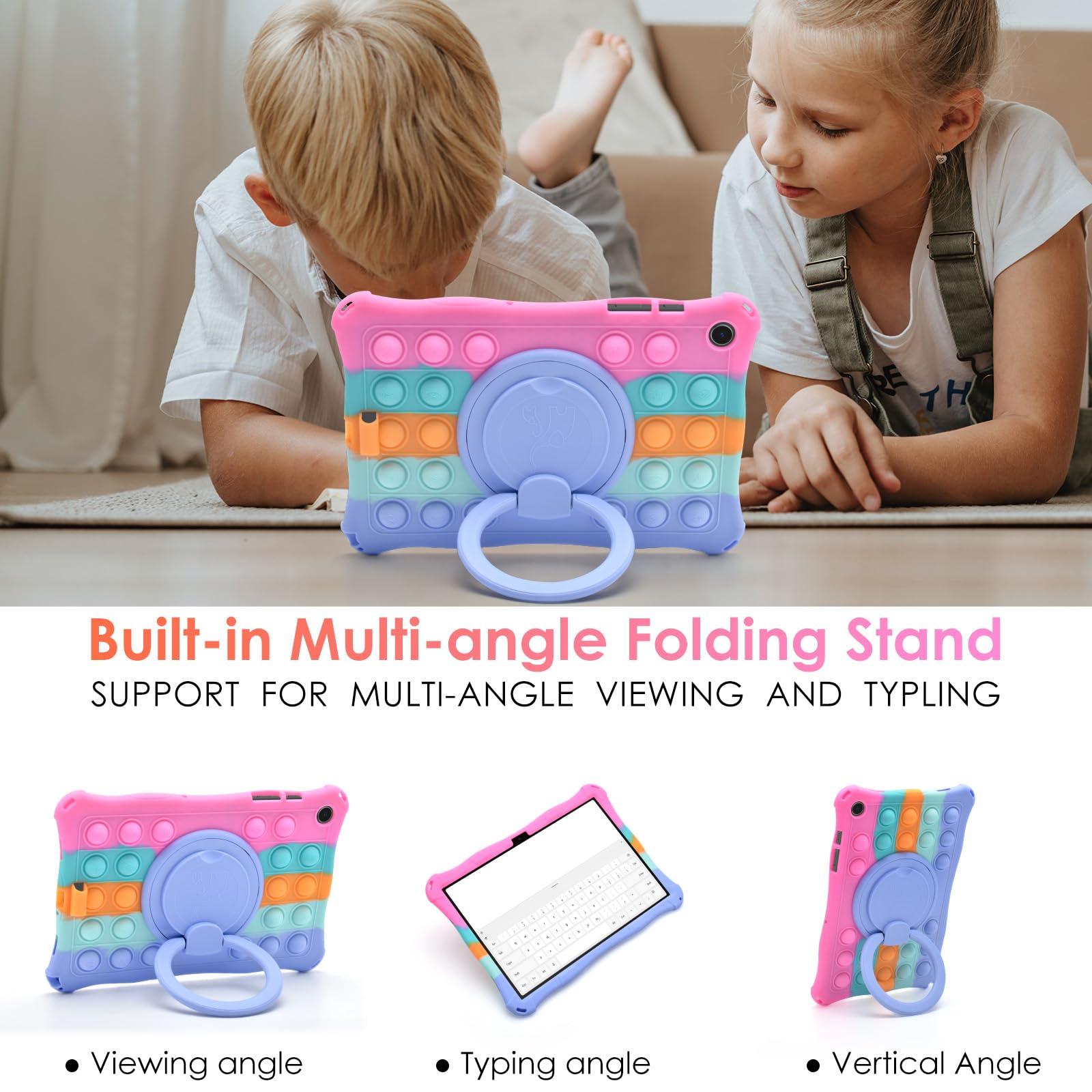 Foto 4 pulgar | Funda De Silicona Detuosi Para Samsung Galaxy Tab A9 Plus 11 2023 - Venta Internacional.