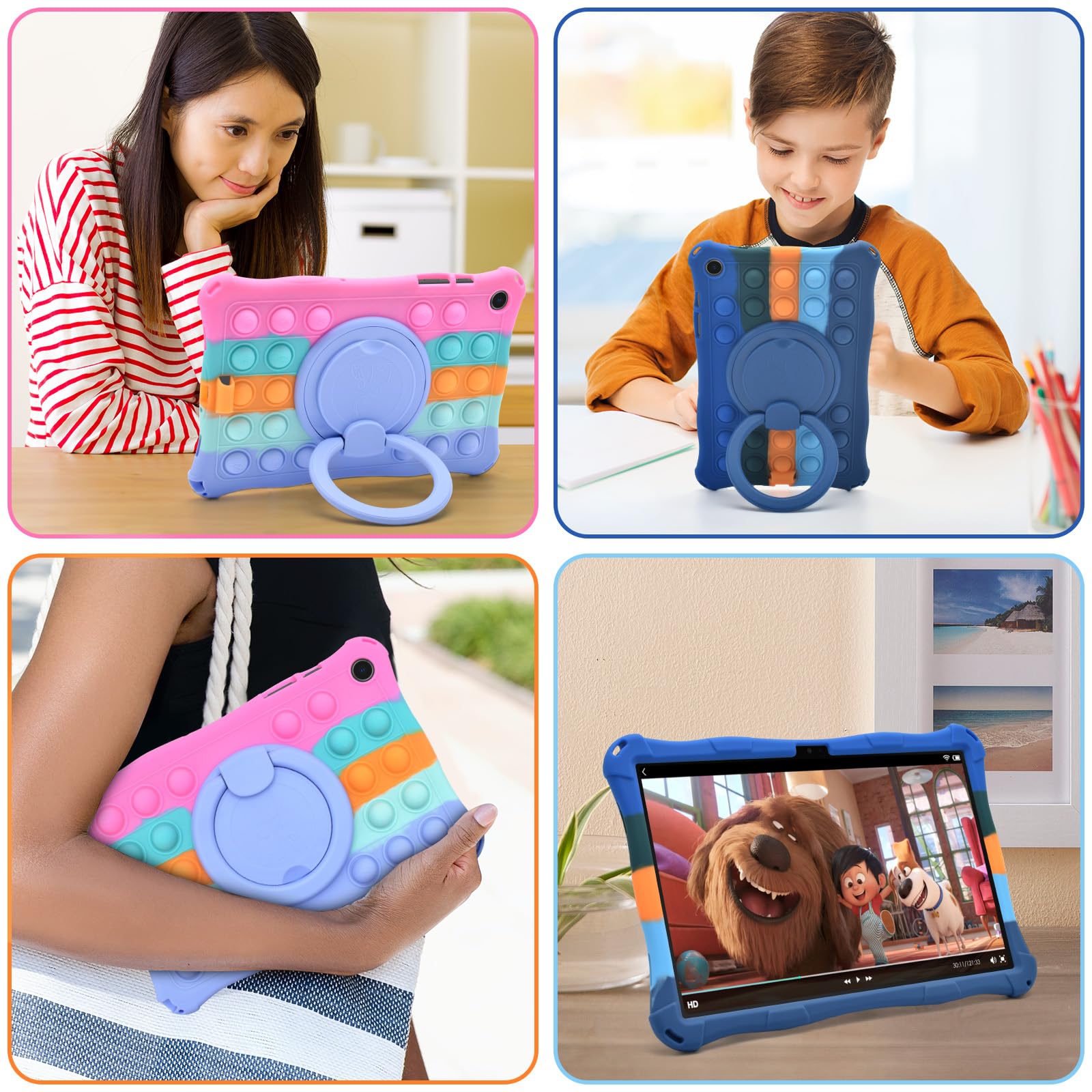 Foto 8 pulgar | Funda De Silicona Detuosi Para Samsung Galaxy Tab A9 Plus 11 2023 - Venta Internacional.