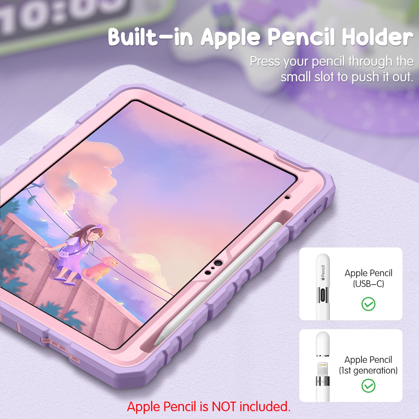 Foto 6 | Funda Fintie  Apta Para Niños  Para Ipad 11ª Generación 11'' Y 10ª Generación 10.9'' - Venta Internacional.