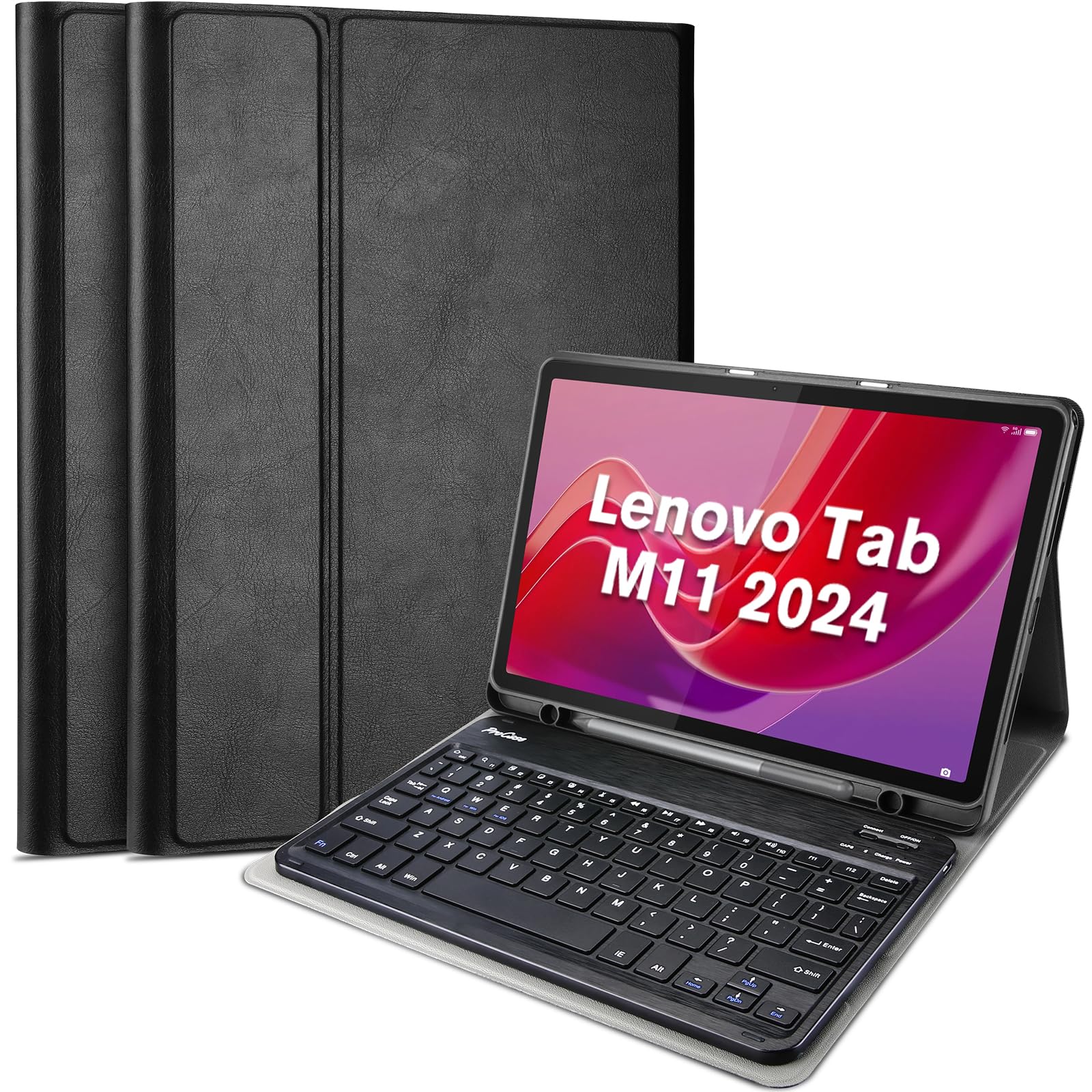 Foto 2 pulgar | Funda De Teclado Procase Para Lenovo Tab M11/k11 Lte 11 2024 - Venta Internacional.