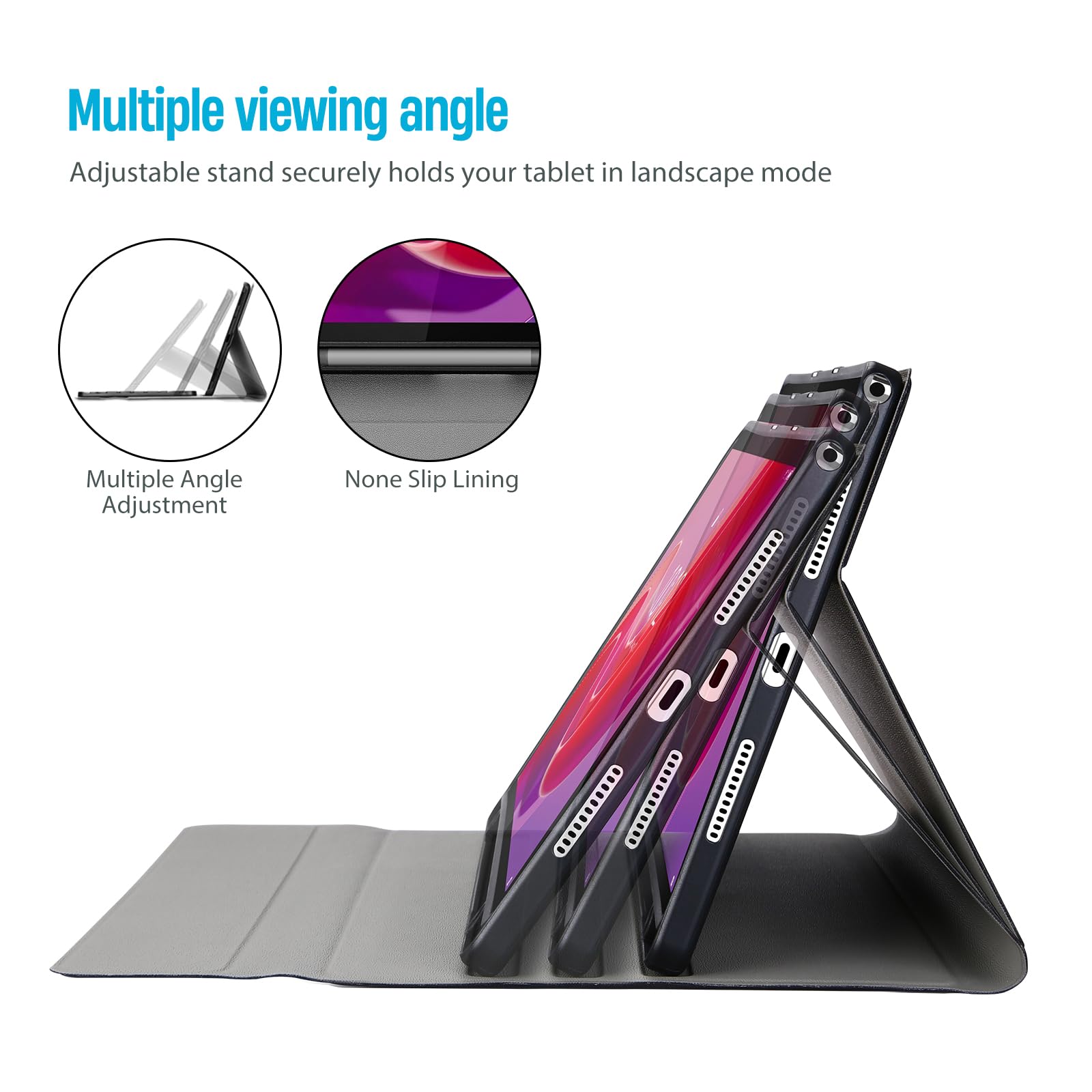 Foto 5 pulgar | Funda De Teclado Procase Para Lenovo Tab M11/k11 Lte 11 2024 - Venta Internacional.