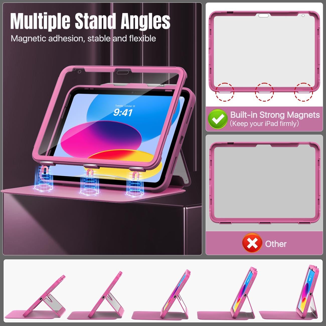 Foto 4 | Funda Moko Para Ipad De 11 Pulgadas (a16) De 11.ª Generación Y Ipad De 10.ª Generación - Venta Internacional.