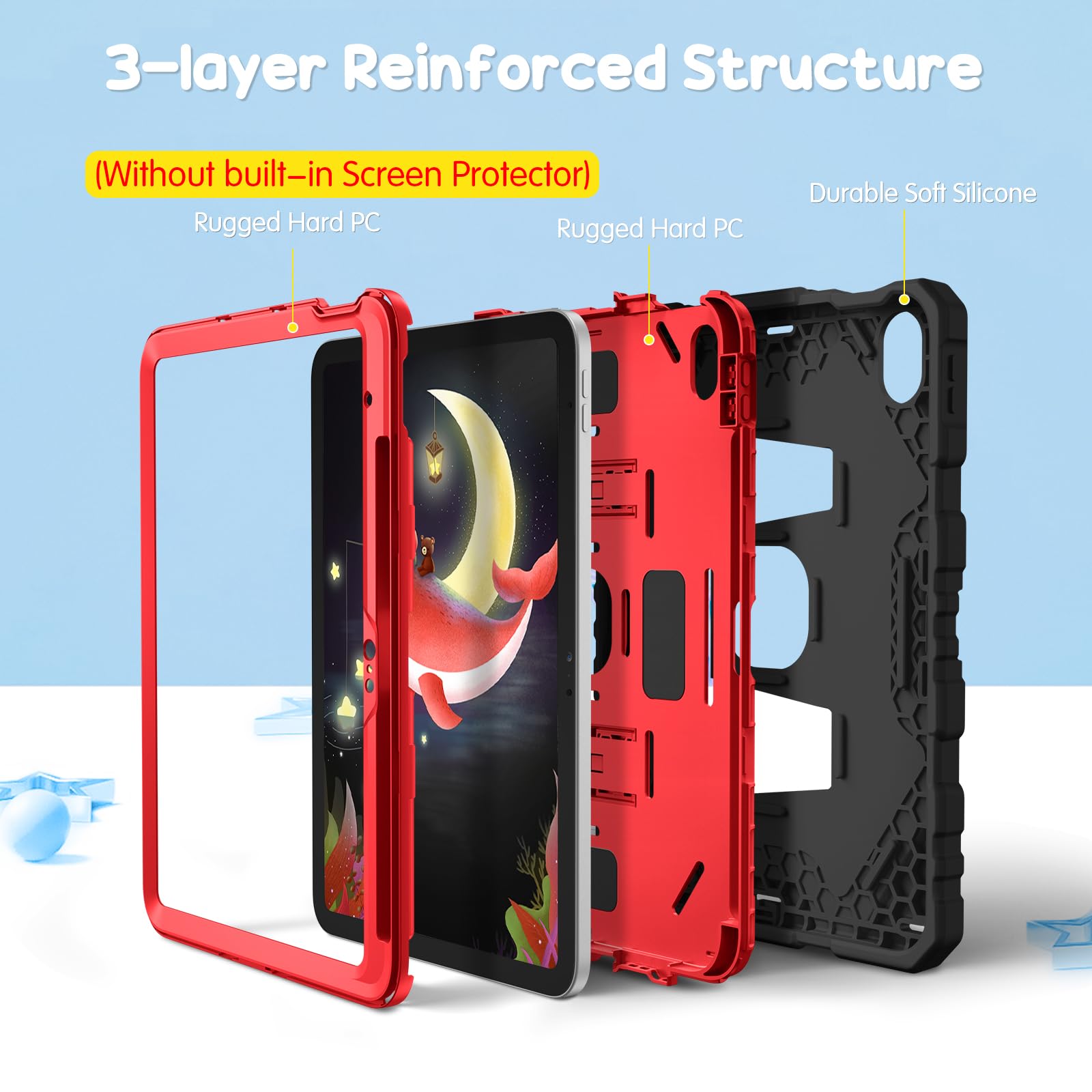 Foto 4 pulgar | Funda Fintie Apta Para Niños Para Ipad 11.ª Generación De 11 Pulgadas Con Soporte - Venta Internacional.