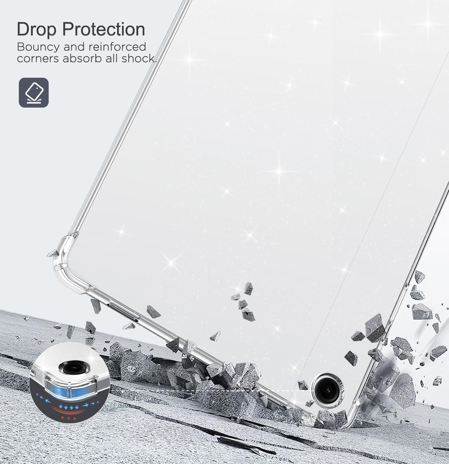 Foto 5 pulgar | Funda Moko Para Samsung Galaxy Tab A9 Plus De 11 Pulgadas 2023  Transparente - Venta Internacional.