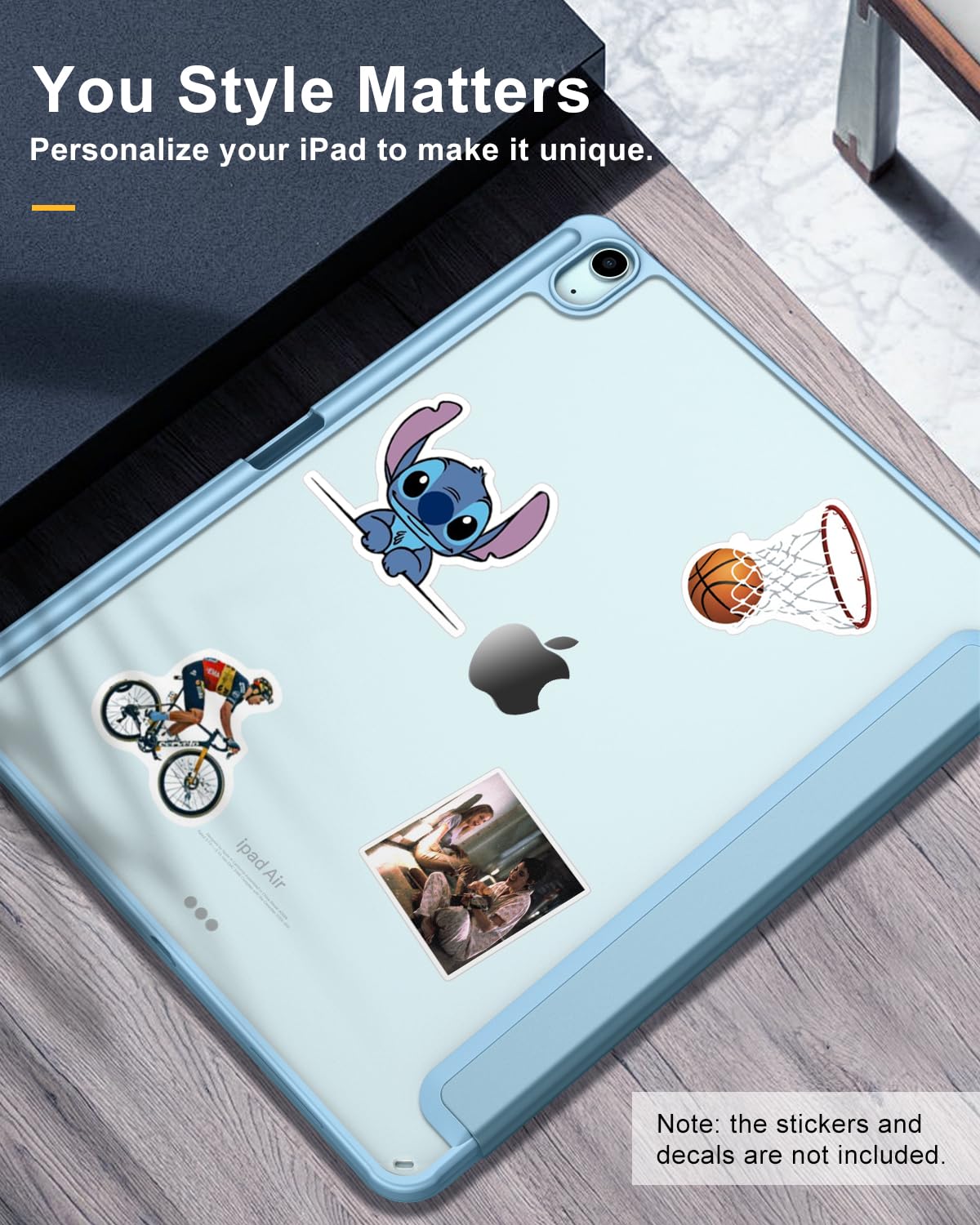 Foto 6 pulgar | Funda Timovo Para Ipad Air De 13 Pulgadas Con Soporte Para Lápices  Color Azul Brumoso - Venta Internacional.