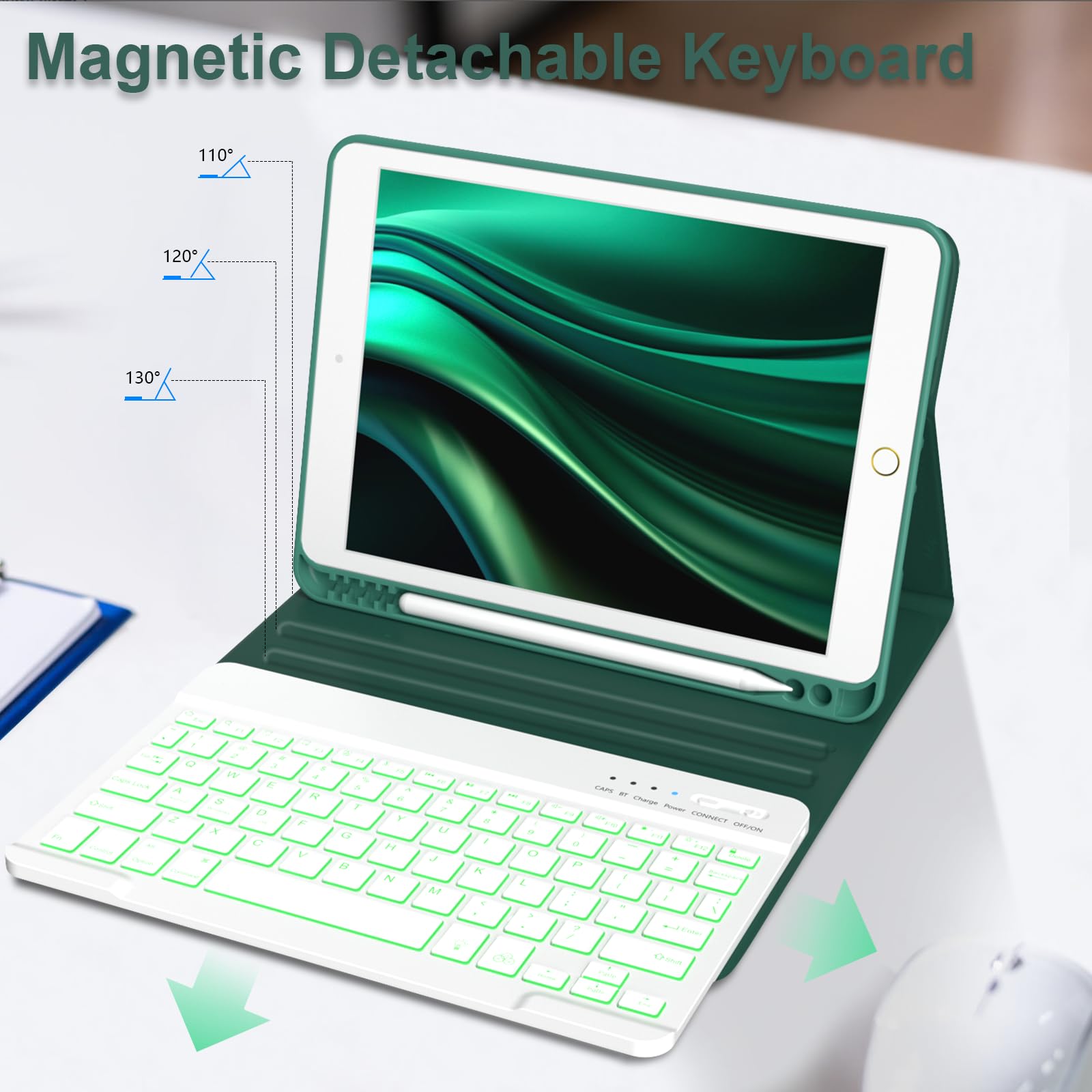 Foto 4 pulgar | Funda Con Teclado Fuwang Para Ipad 9ª  8ª Generación  10 2 Pulgadas - Venta Internacional.