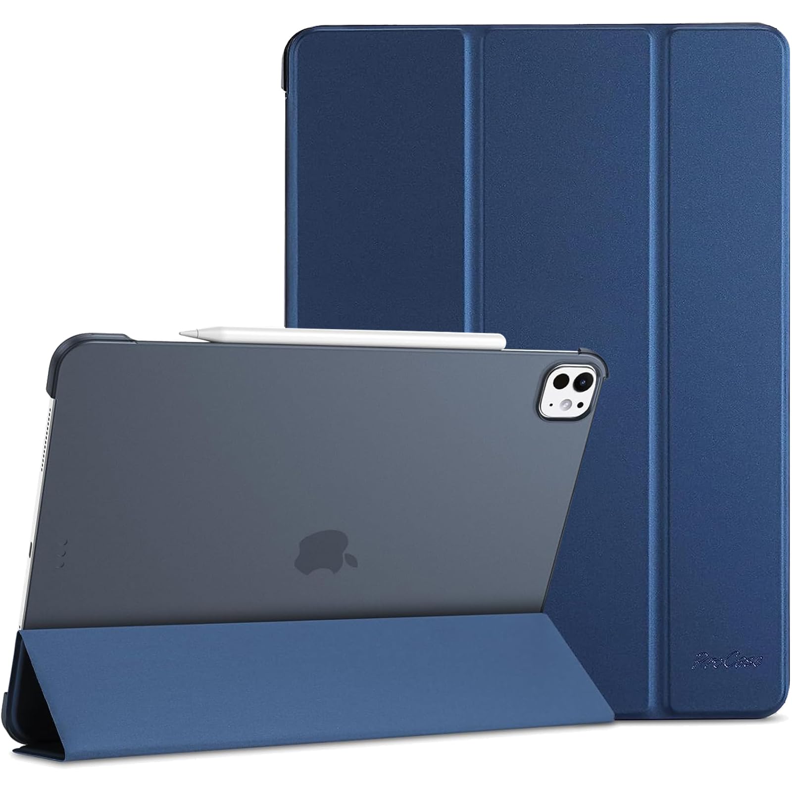 Funda Procase Para Ipad Pro 13 (m4) 2024 Con Smart Cover  Color Azul Marino - Venta Internacional.