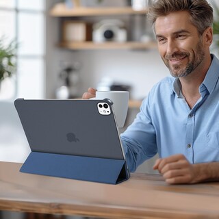 Foto 3 | Funda Procase Para Ipad Pro 13 (m4) 2024 Con Smart Cover Color Azul Marino - Venta Internacional.