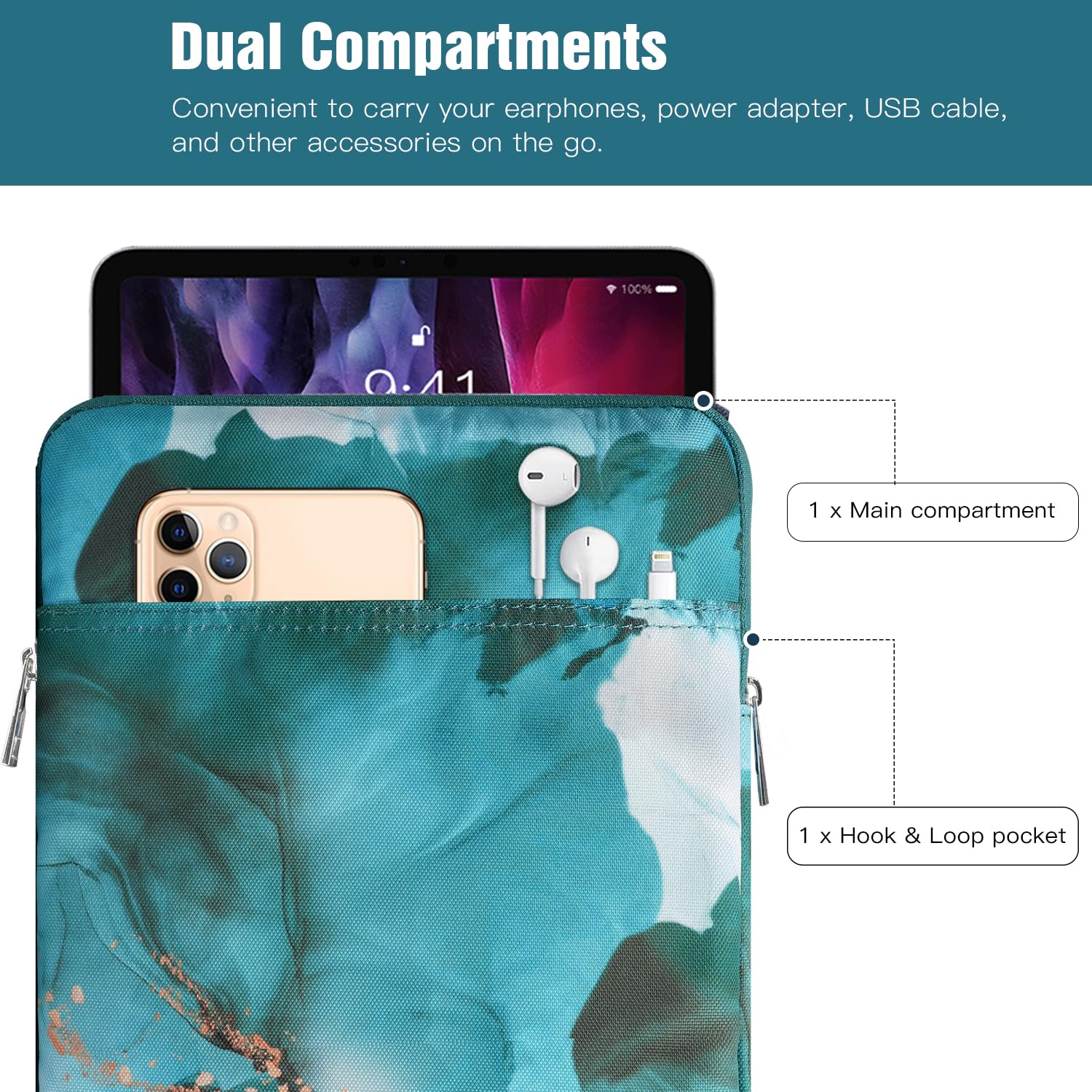 Foto 4 pulgar | Funda Para Tablet Timovo De 9 A 11 Pulgadas Para Ipad 11 A16 2025  Color Azul - Venta Internacional.