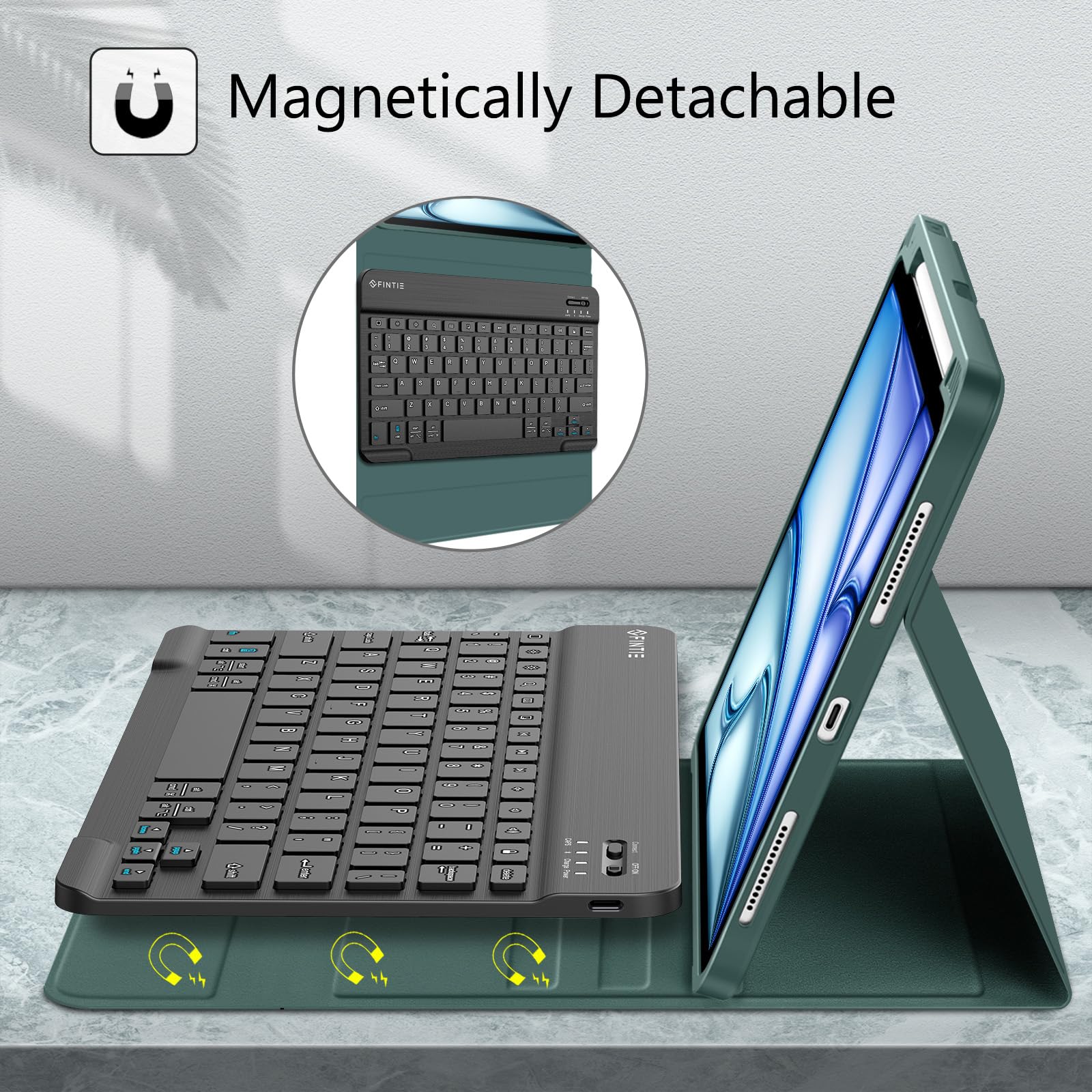 Foto 4 pulgar | Funda Con Teclado Fintie Para Ipad Air De 11 Pulgadas M3 (2025) /m2 (2024) - Venta Internacional.