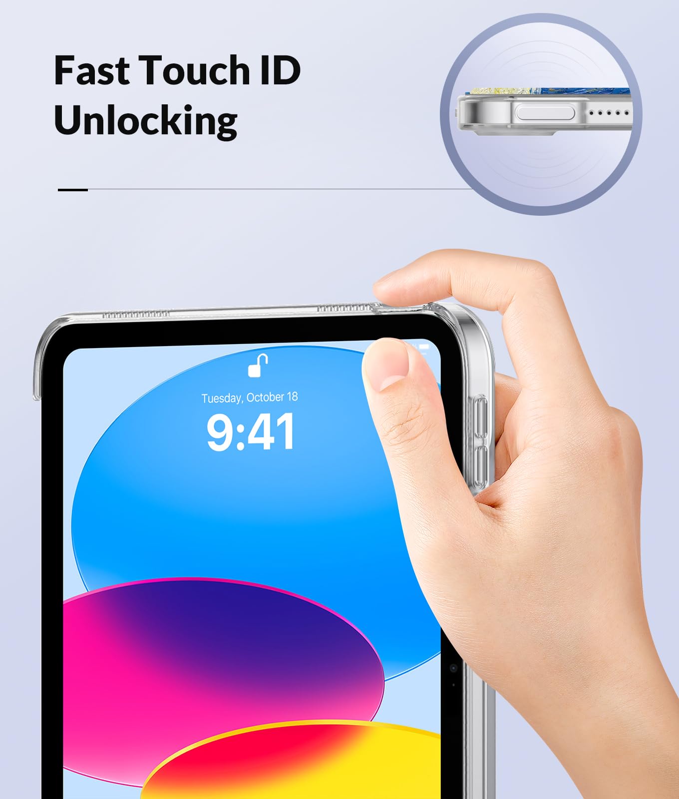 Foto 4 pulgar | Funda Moko Para El Nuevo Ipad De 11.ª Y 10.ª Generación Con Carcasa Trasera De Tpu - Venta Internacional.