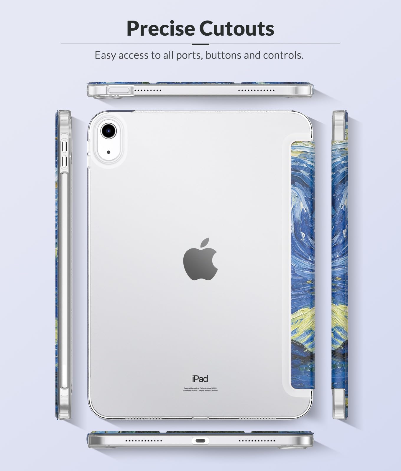 Foto 7 pulgar | Funda Moko Para El Nuevo Ipad De 11.ª Y 10.ª Generación Con Carcasa Trasera De Tpu - Venta Internacional.