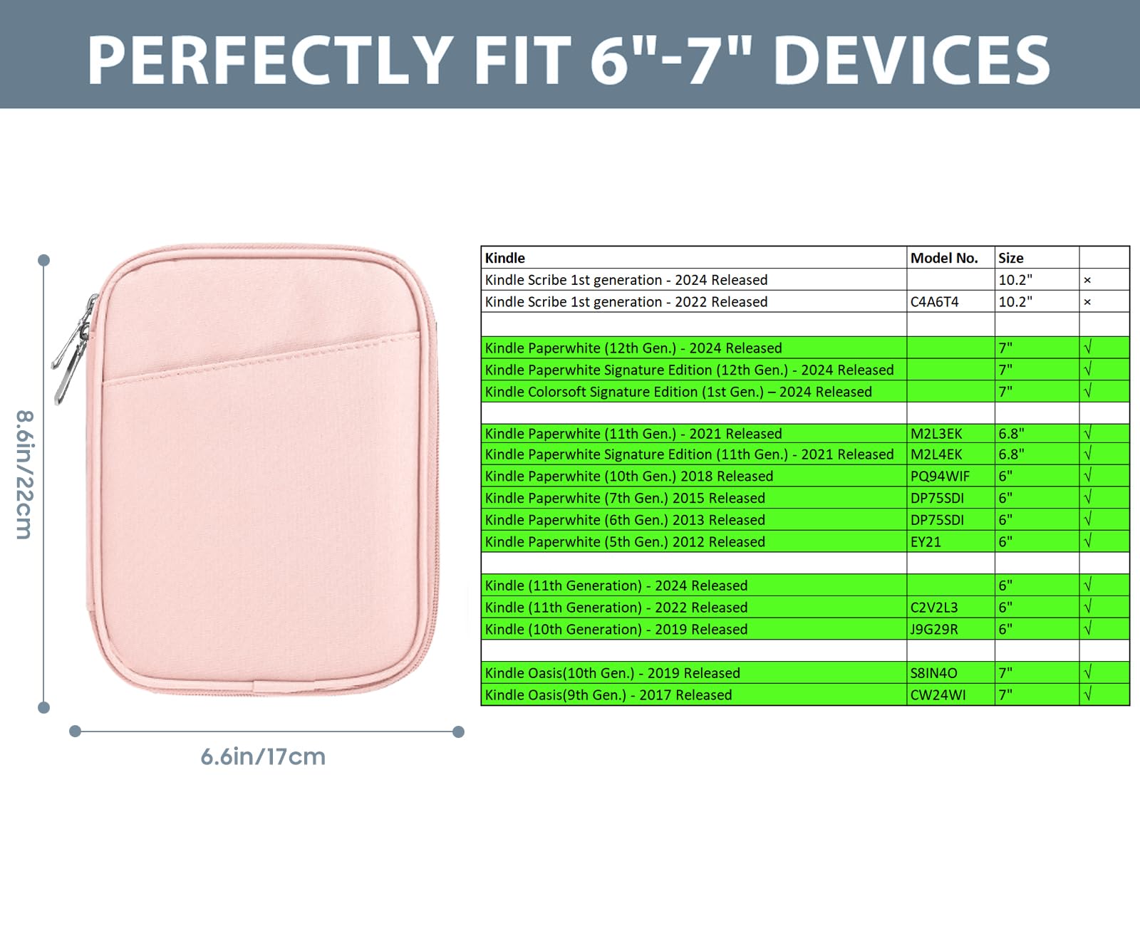 Foto 2 | Funda Para Tablet Timovo Para Kindle Paperwhite/colorsoft De 6 A 7 Pulgadas - Venta Internacional.