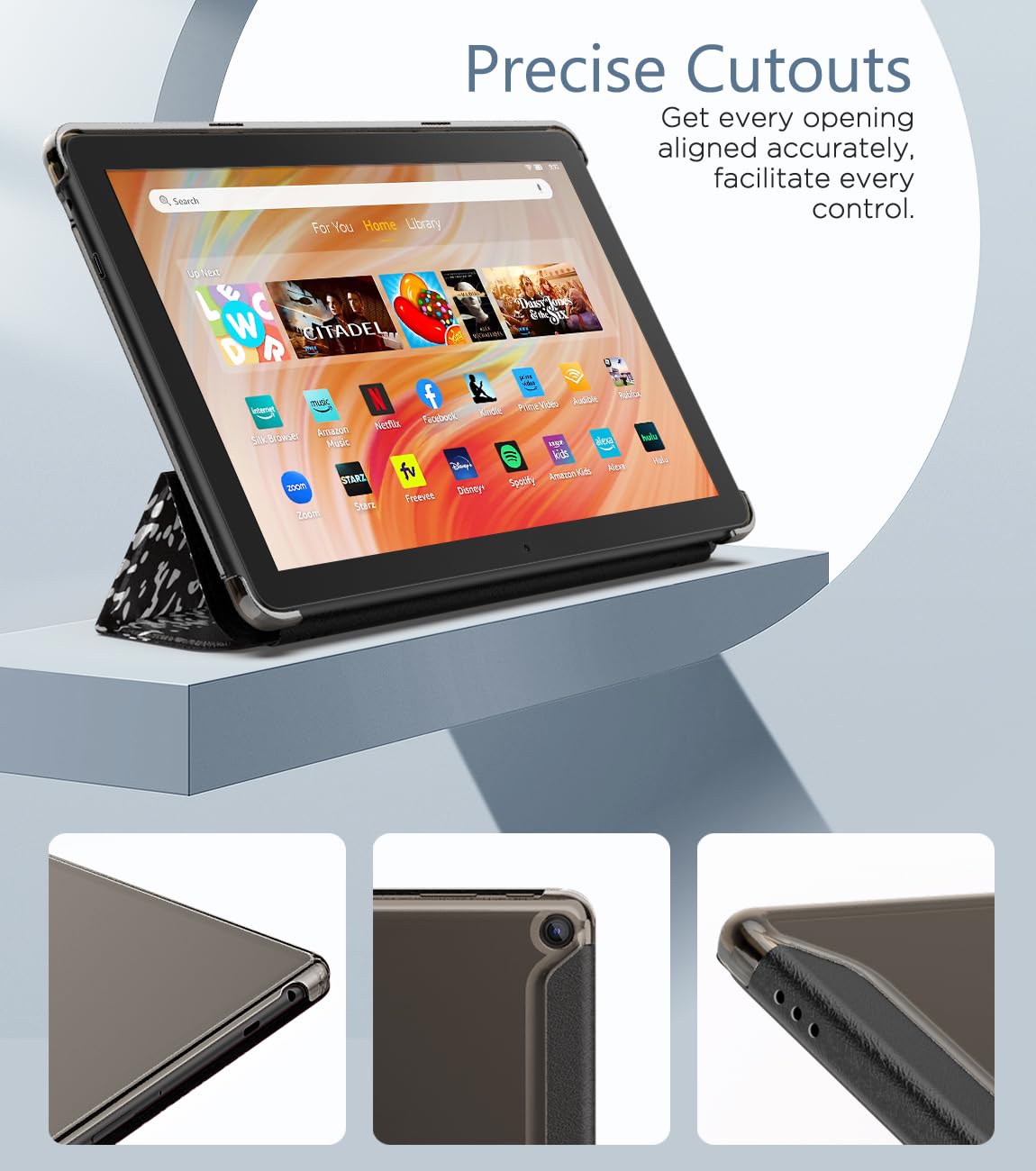 Foto 6 | Funda Moko Para Tablet Fire Hd 10  13.ª Generación 2023  Color Negro - Venta Internacional.