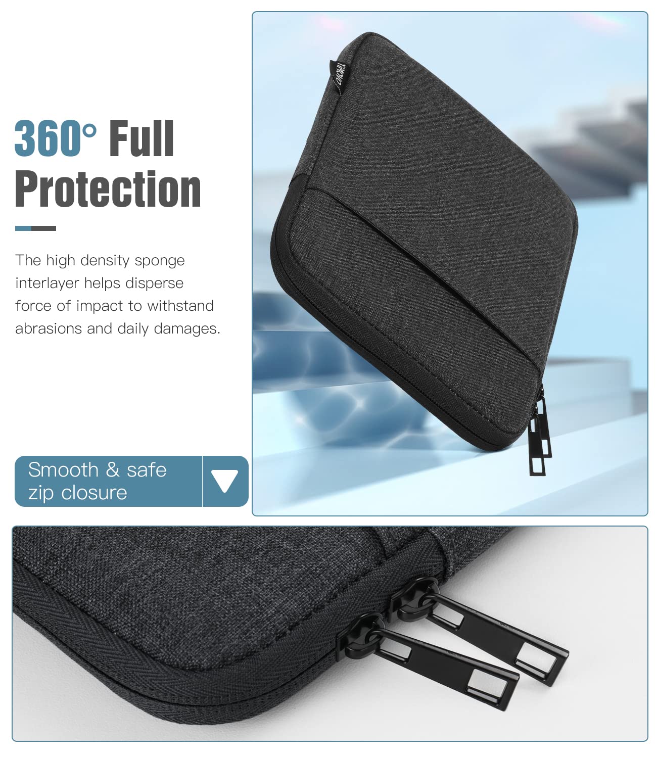 Foto 3 | Funda Para Tablet Timovo Para Ipad Mini 7/6/5/4/3/2/1  Color Gris Espacial - Venta Internacional.