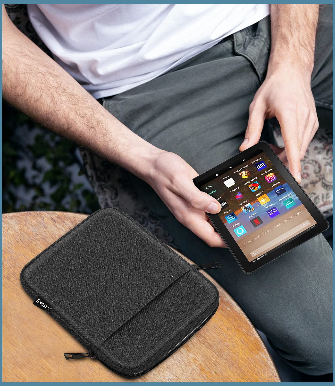 Foto 8 pulgar | Funda Para Tablet Timovo Para Ipad Mini 7/6/5/4/3/2/1  Color Gris Espacial - Venta Internacional.