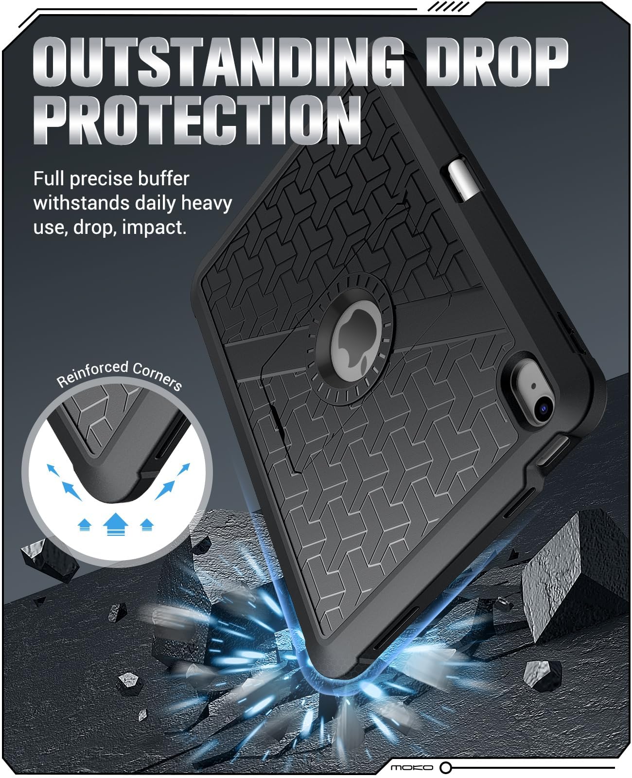 Foto 4 pulgar | Funda Moko Para Ipad Air De 11 Pulgadas (m3 2025/m2 2024) Con Protector De Pantalla - Venta Internacional.