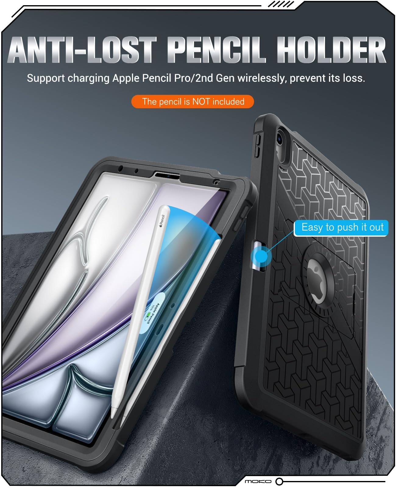 Foto 7 pulgar | Funda Moko Para Ipad Air De 11 Pulgadas (m3 2025/m2 2024) Con Protector De Pantalla - Venta Internacional.