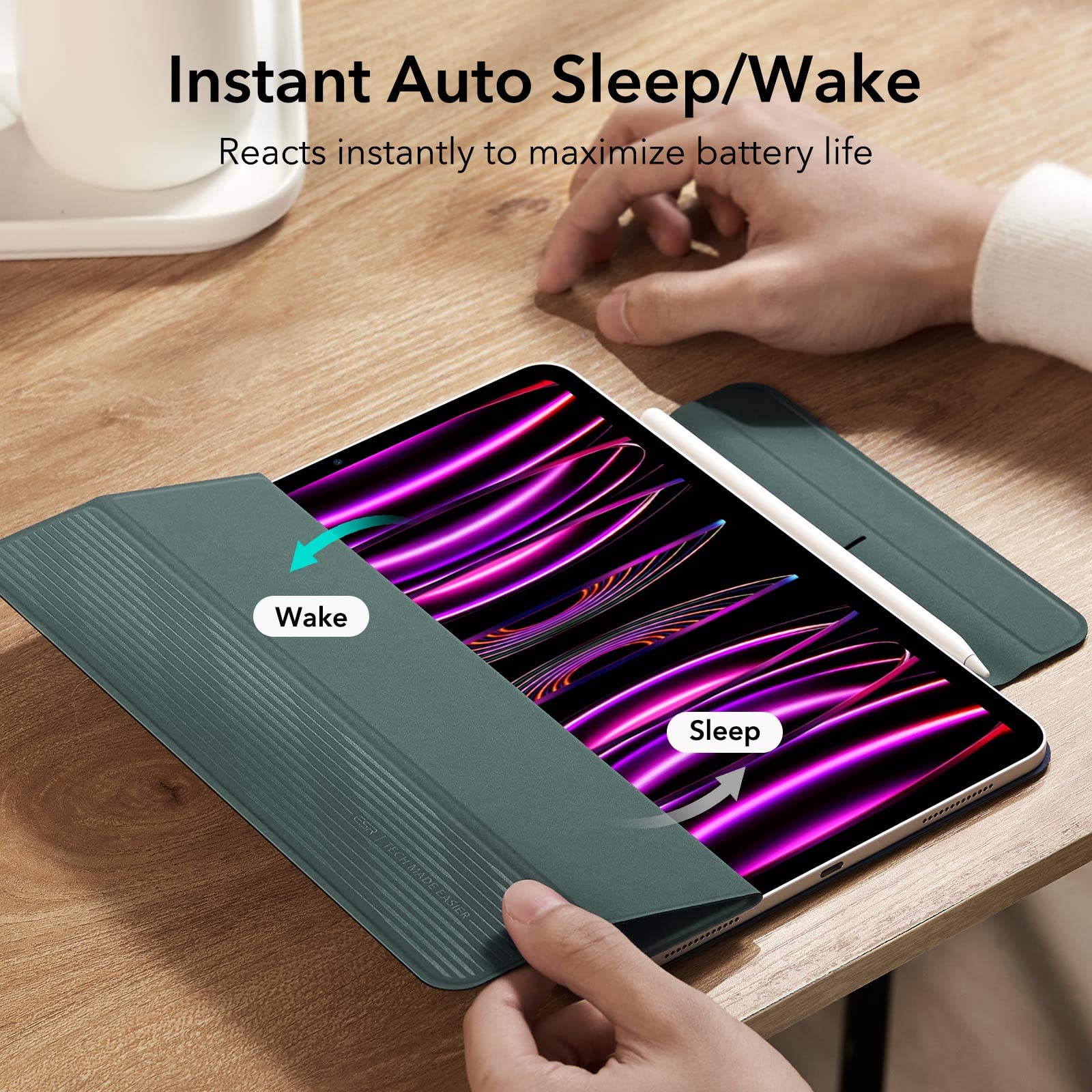 Foto 8 pulgar | Funda Esr Rebound Magnetic Para Ipad Pro 12.9 De 6.ª  5.ª Y 4.ª Generación - Venta Internacional.
