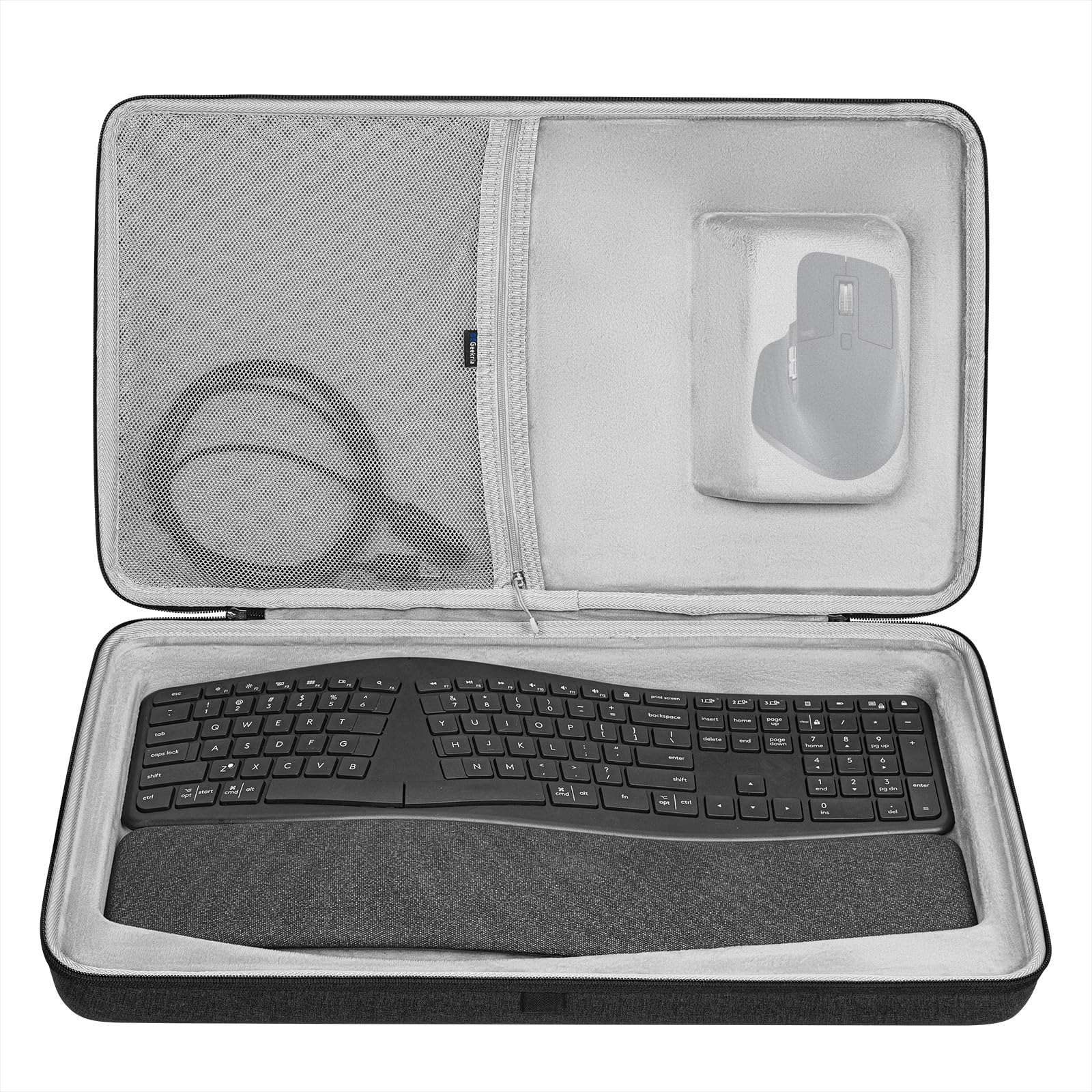 Funda De Teclado Geekria Hard Shell Travel Para Logitech Ergo K860 - Venta Internacional.