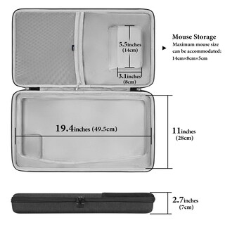 Foto 4 | Funda De Teclado Geekria Hard Shell Travel Para Logitech Ergo K860 - Venta Internacional.