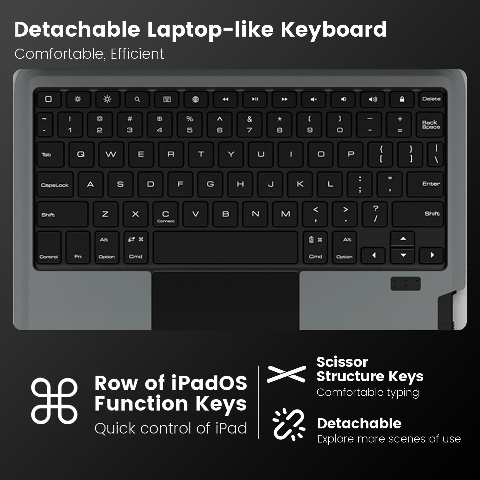 Foto 4 pulgar | Funda Con Teclado Nillkin Para Ipad Pro 11 Y Ipad Air De 5.ª Y 4.ª Generación - Venta Internacional.