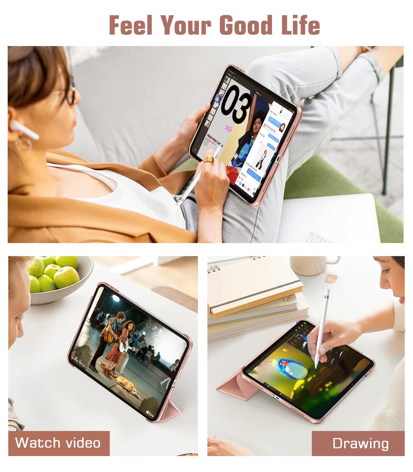 Foto 7 | Funda Timovo Para Ipad 11.ª Generación  11 Pulgadas  2025/10.ª Generación  10.9 Pulgadas - Venta Internacional.