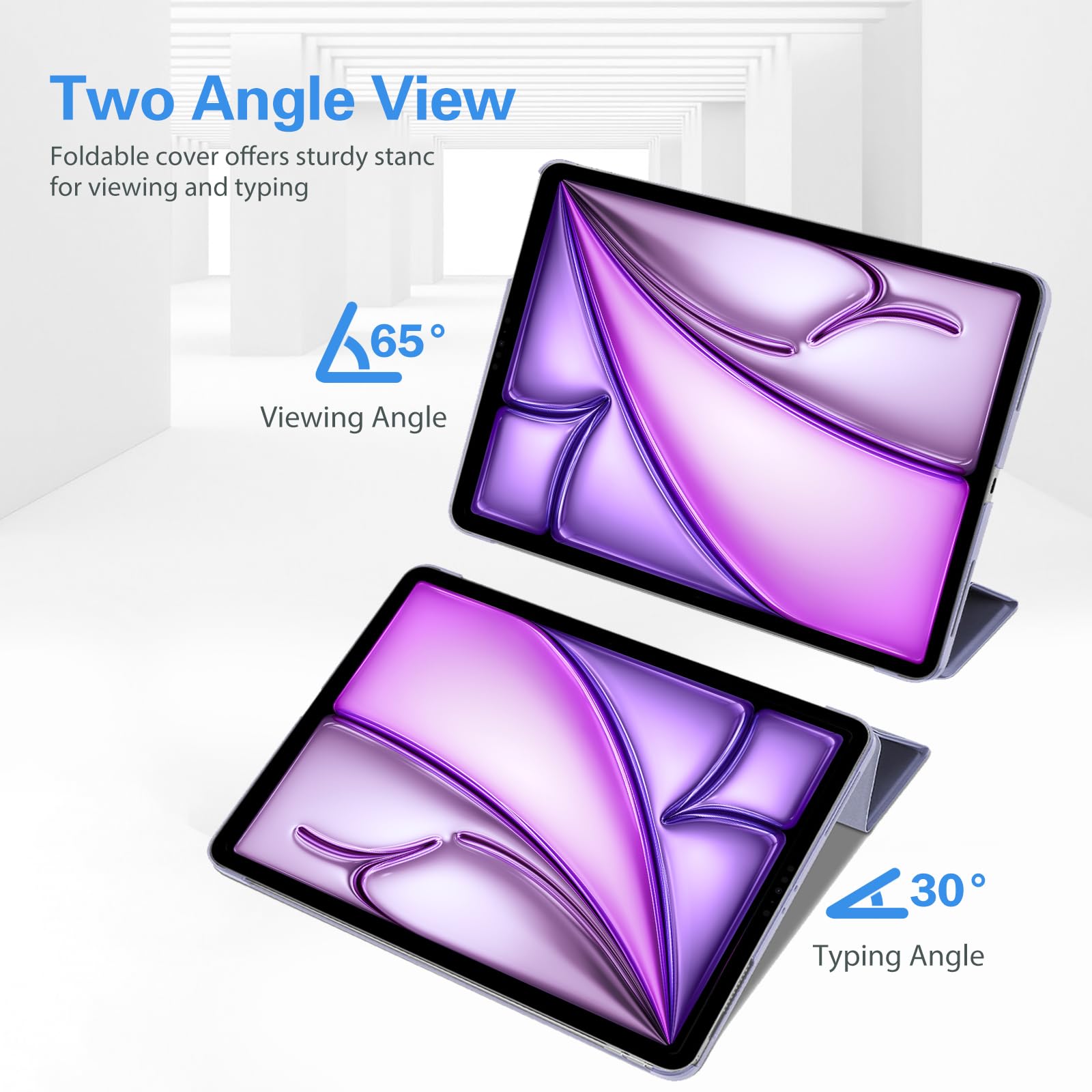 Foto 6 pulgar | Smart Case Procase Para Ipad Pro 12.9 De 2018  Color Morado Claro - Venta Internacional.