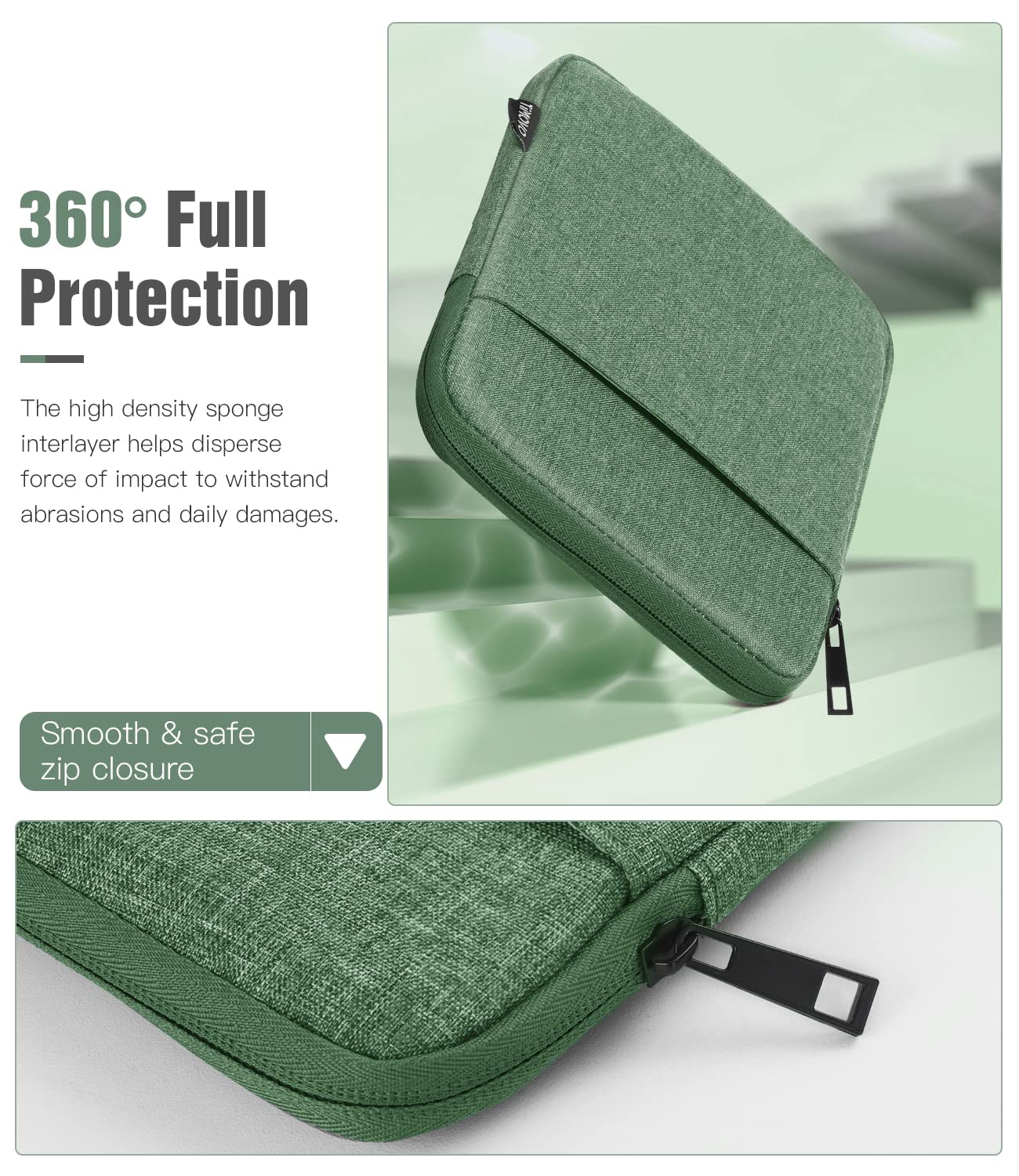 Foto 3 | Funda Timovo Para Kindle Paperwhite/colorsoft De 6 A 7 Pulgadas  Color Verde - Venta Internacional.