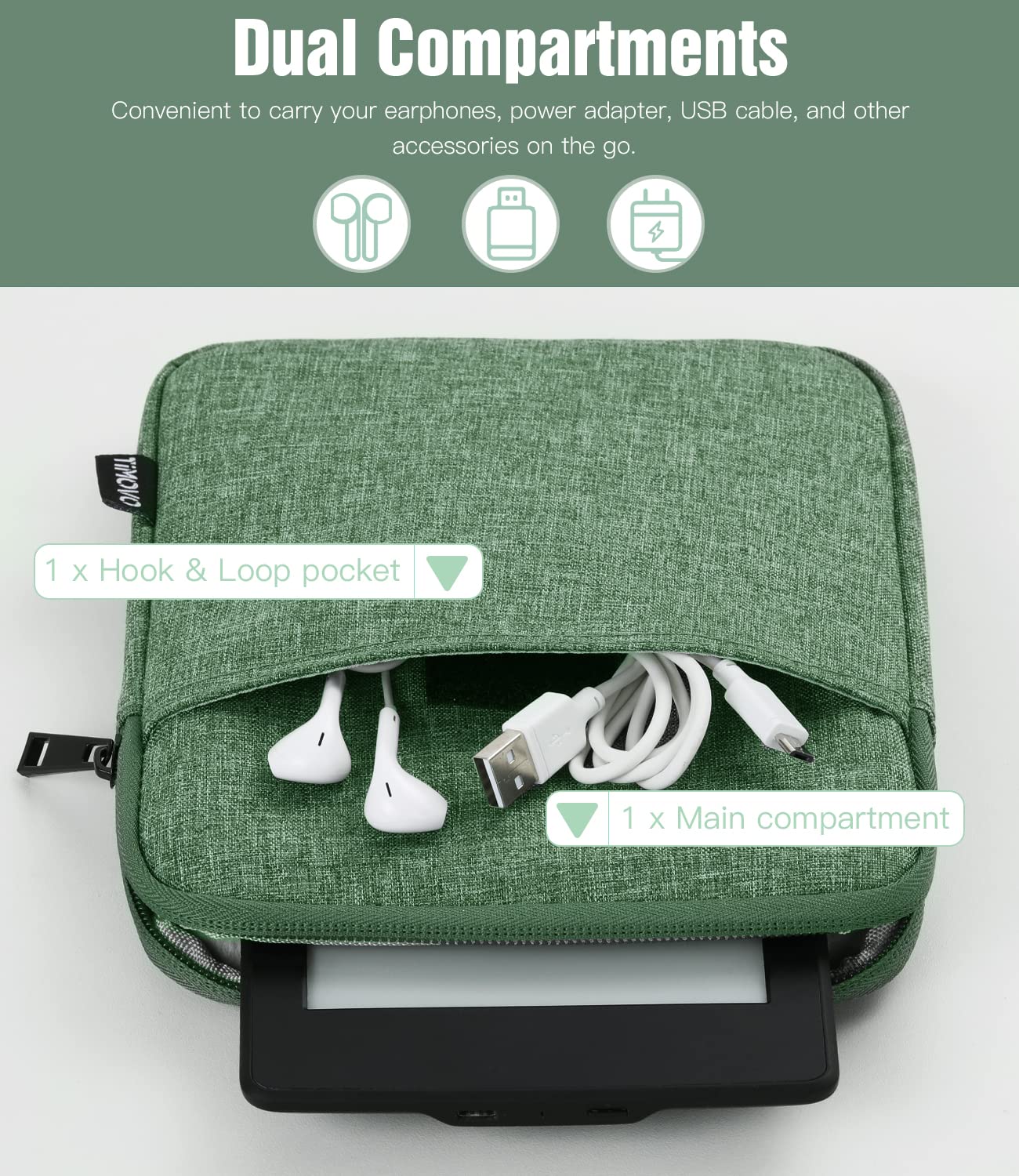Foto 6 pulgar | Funda Timovo Para Kindle Paperwhite/colorsoft De 6 A 7 Pulgadas  Color Verde - Venta Internacional.