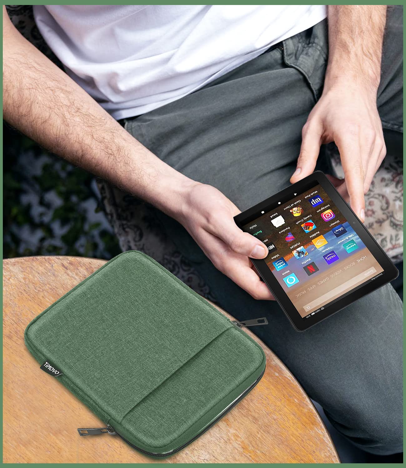 Foto 6 | Funda Timovo Para Kindle Paperwhite/colorsoft De 6 A 7 Pulgadas  Color Verde - Venta Internacional.